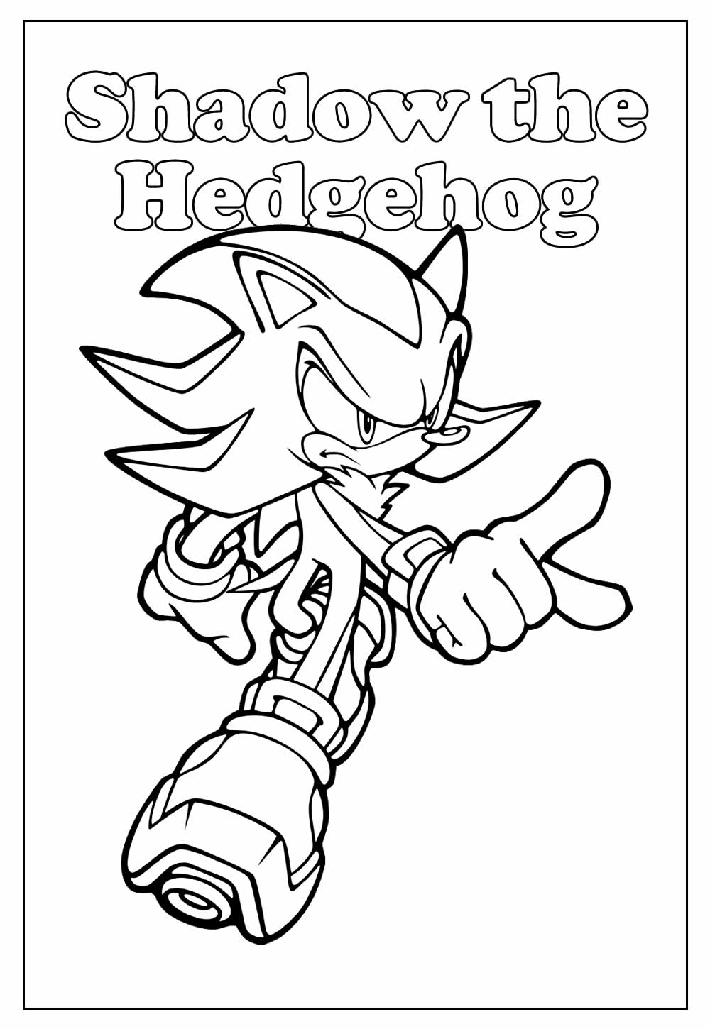 Desenhos de shadow the hedgehog para imprimir e colorir sonic x shadow para colorir
