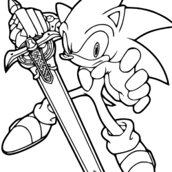 Desenhos do sonic para imprimir e colorir