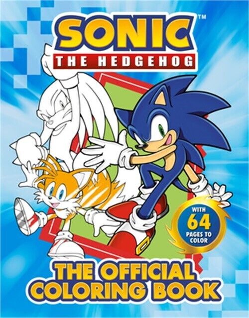 Sonic the hedgehog the official coloring book paperback or softback