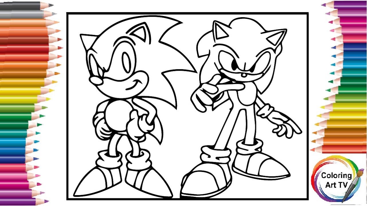 Sonic prime coloring page sonic prime coloring pages