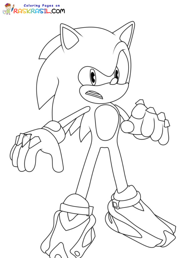 Sonic prime coloring pages