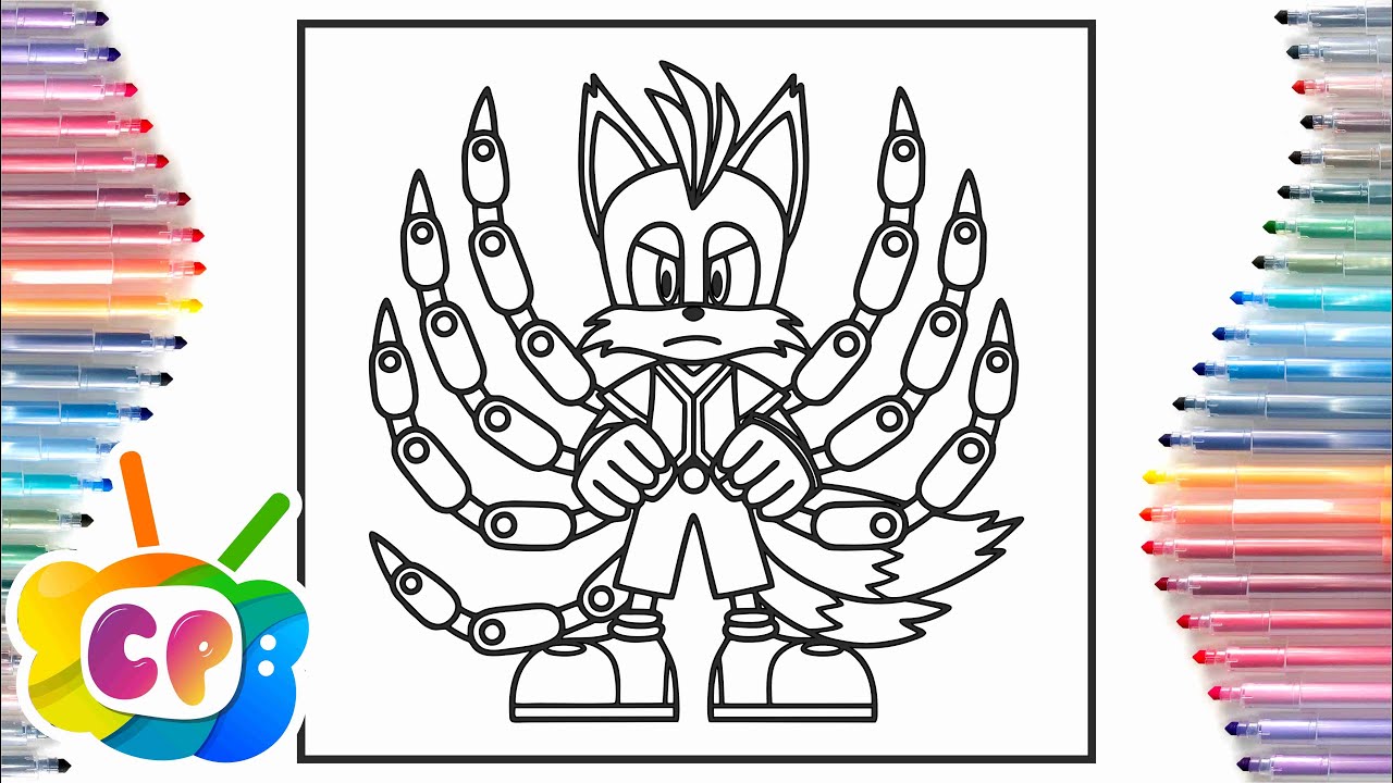 Nine sonic prie coloring page sonic prie elektronoia