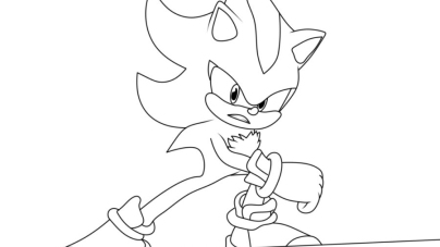 Sonic prime free printable coloring pages for kids