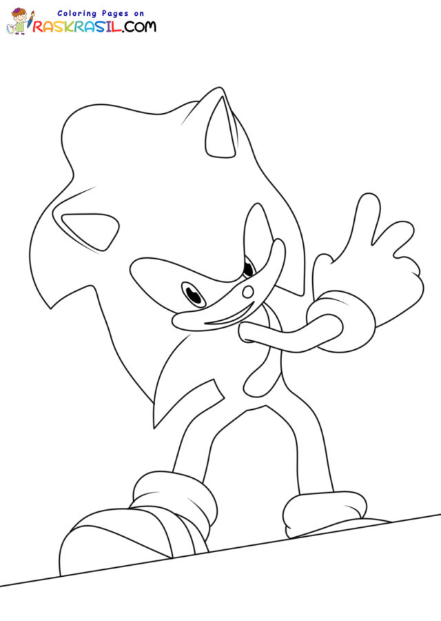 Sonic prime coloring pages