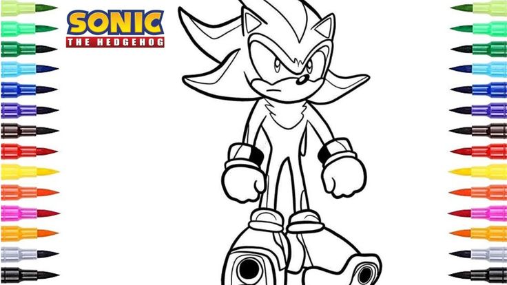 Coloring sonic the hedgehog poor sonic knuckles sonic team new sonic prime shadow drawing drawing for kids shadow drawing sonic knuckles