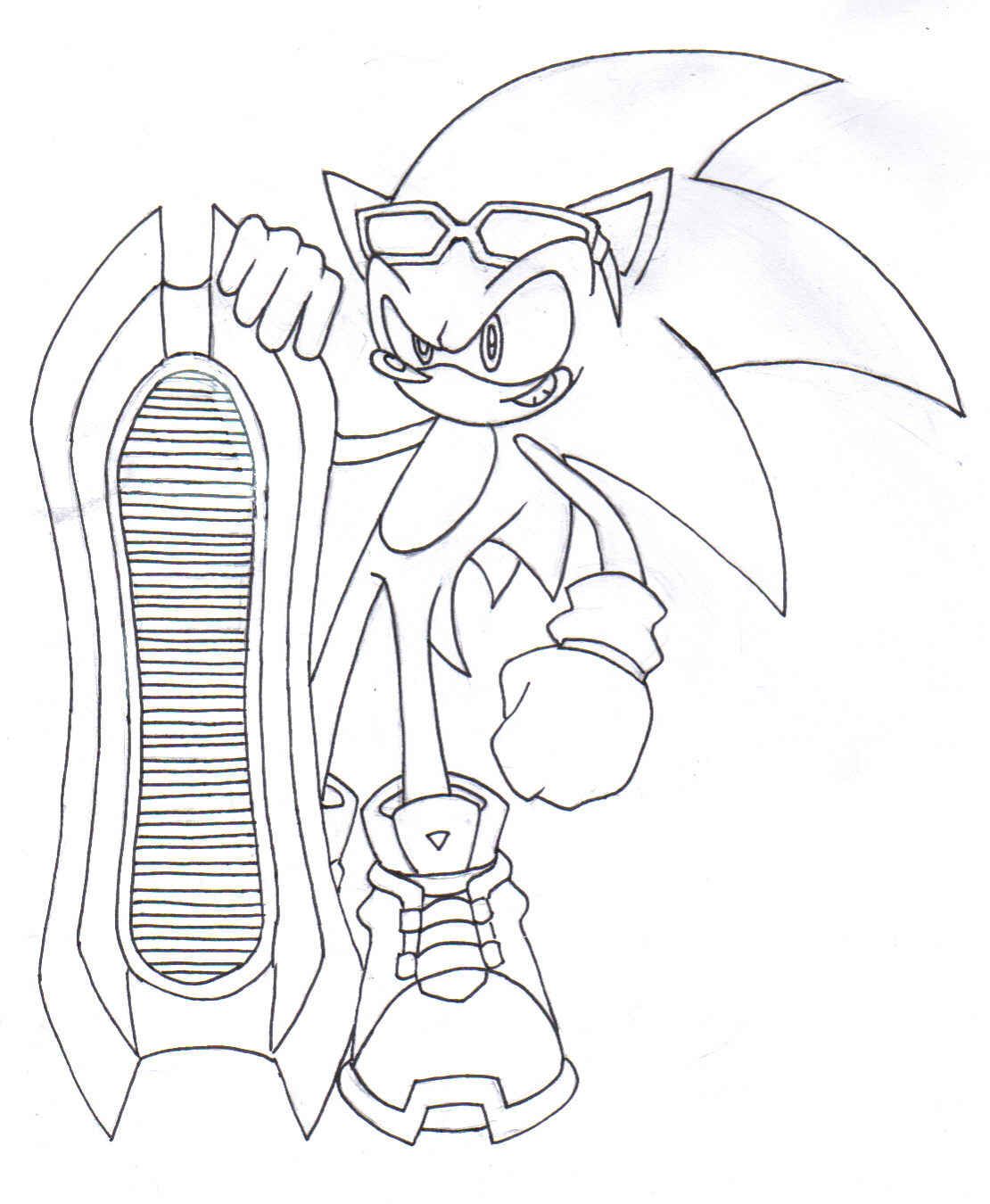 Sonic riders by lightningguy on deviantart coloring pages cartoon coloring pages grinch coloring pages