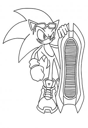 Free printable sonic coloring pages for adults and kids