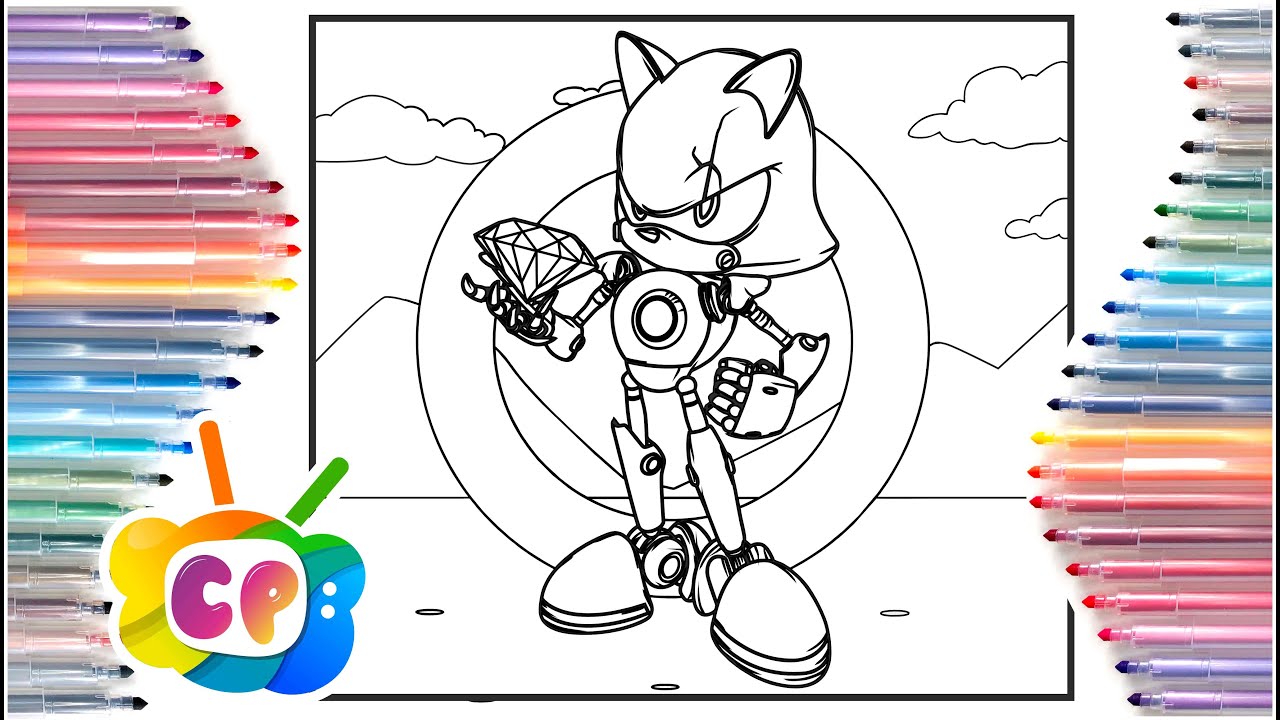 Metal sonic sonic coloring pages how to draw sonic the hedgehog