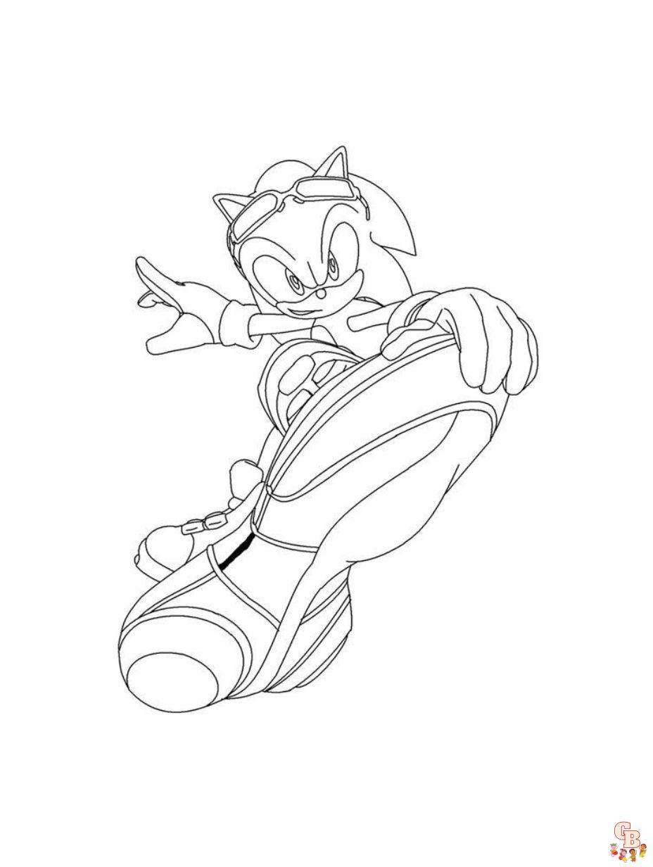 Sonic the hedgehog coloring pages free