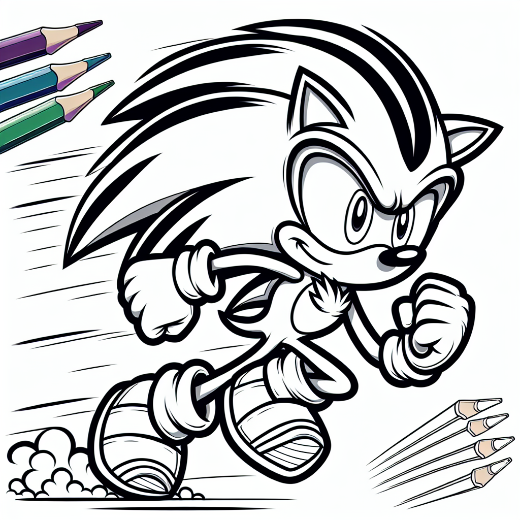 Super sonic coloring pages free printable coloring pages in pdf â custom paint by numbers