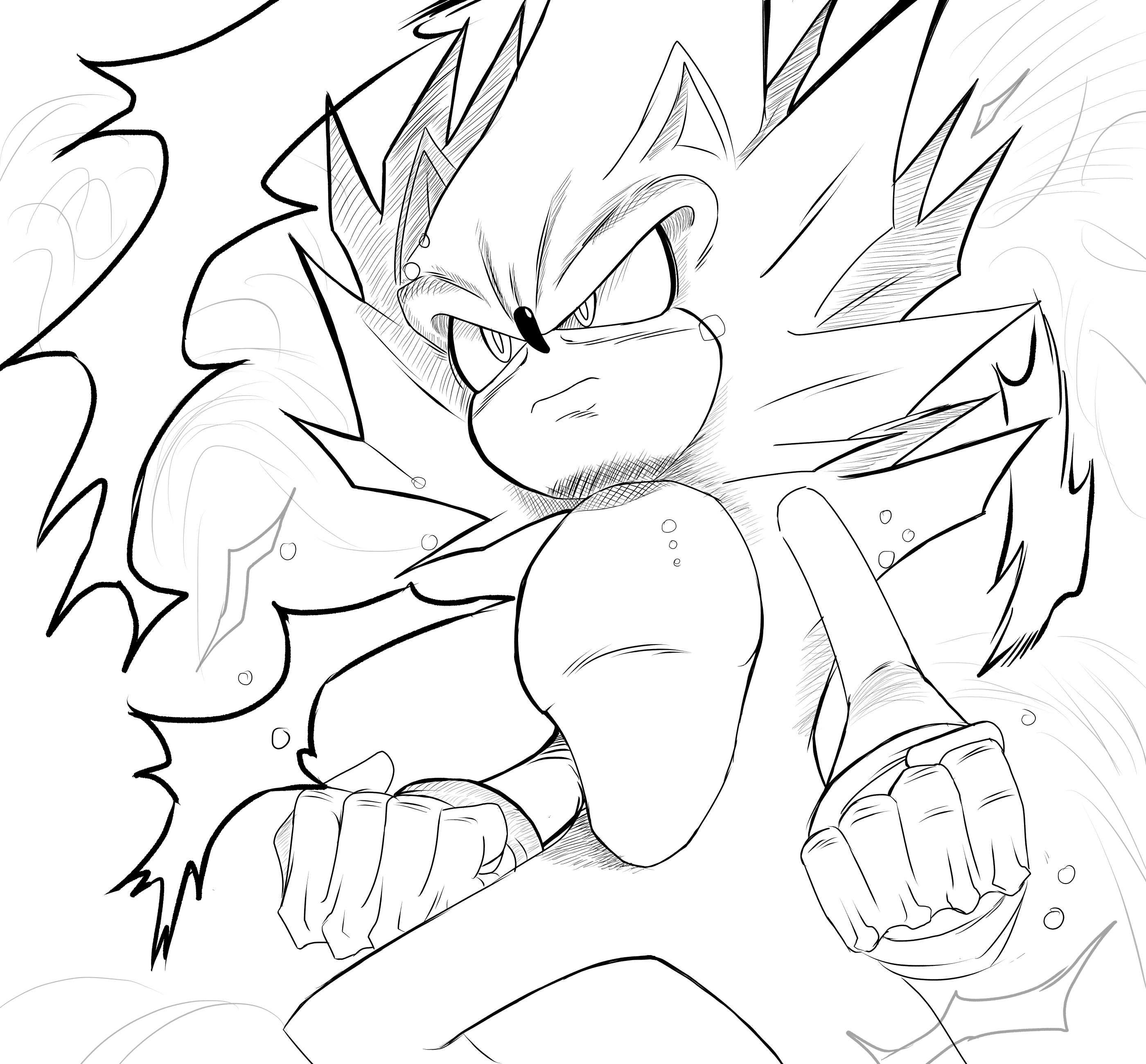 My take on super sonic rsonicthehedgehog