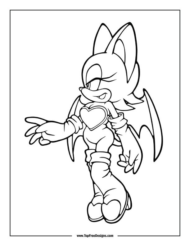 Sonic coloring pages