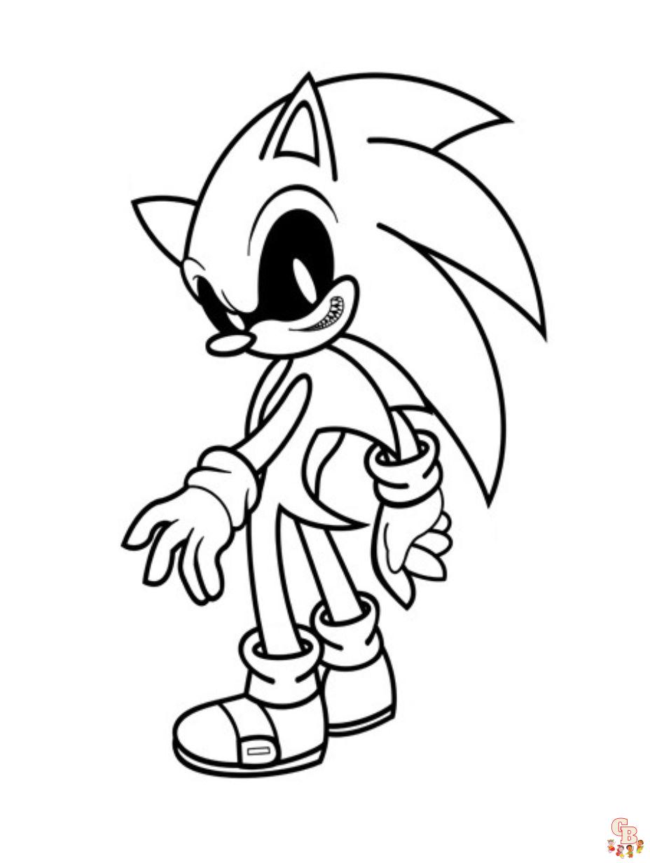 Sonic the hedgehog coloring pages free