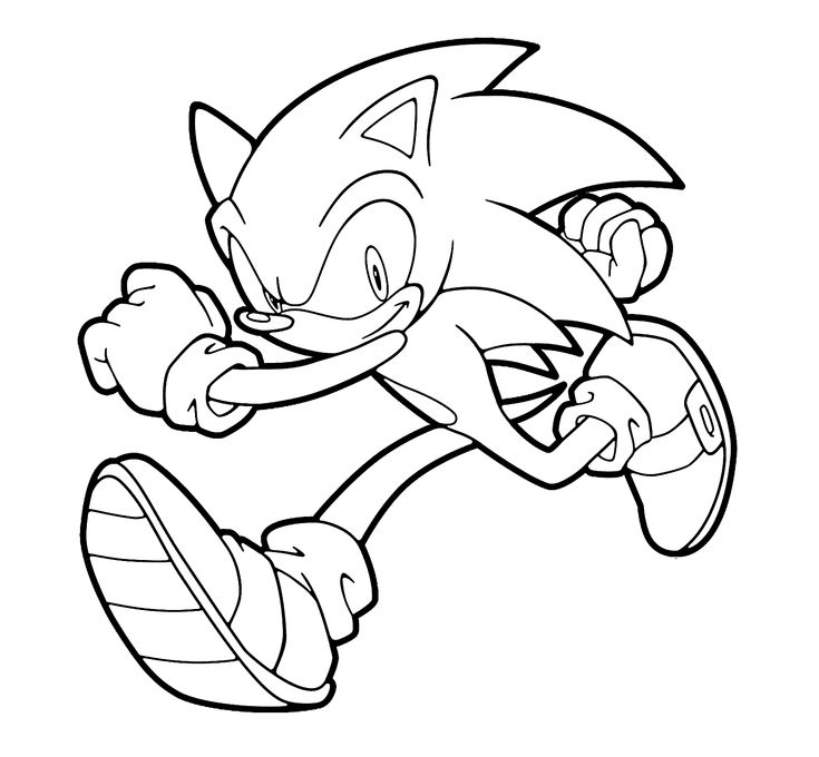 Sonic runs coloring pages for kids printable free super coloring pages cartoon coloring pages hedgehog colors