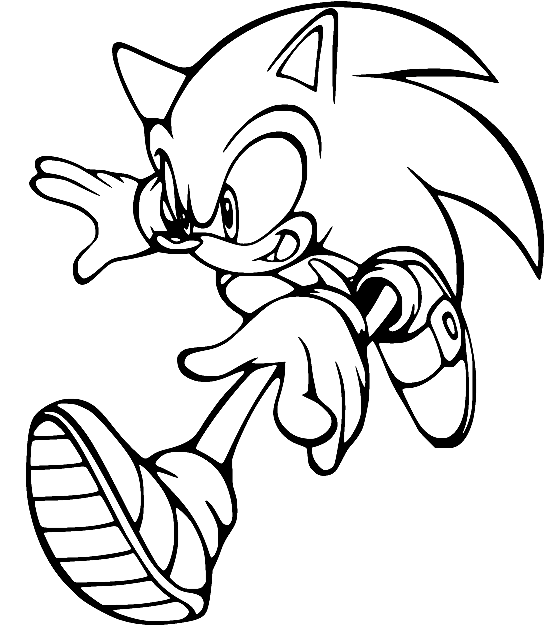 Sonic coloring pages printable for free download