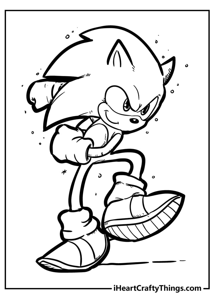 Sonic coloring pages free printables