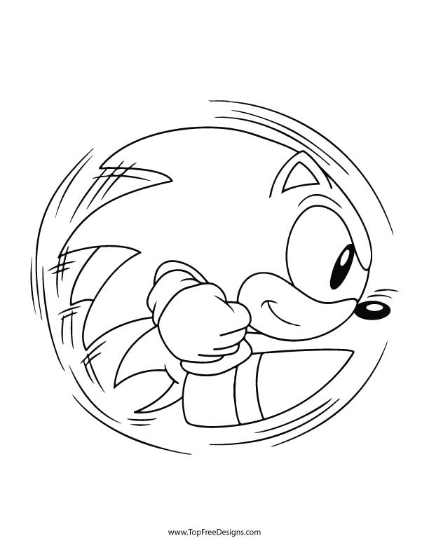 Sonic coloring pages