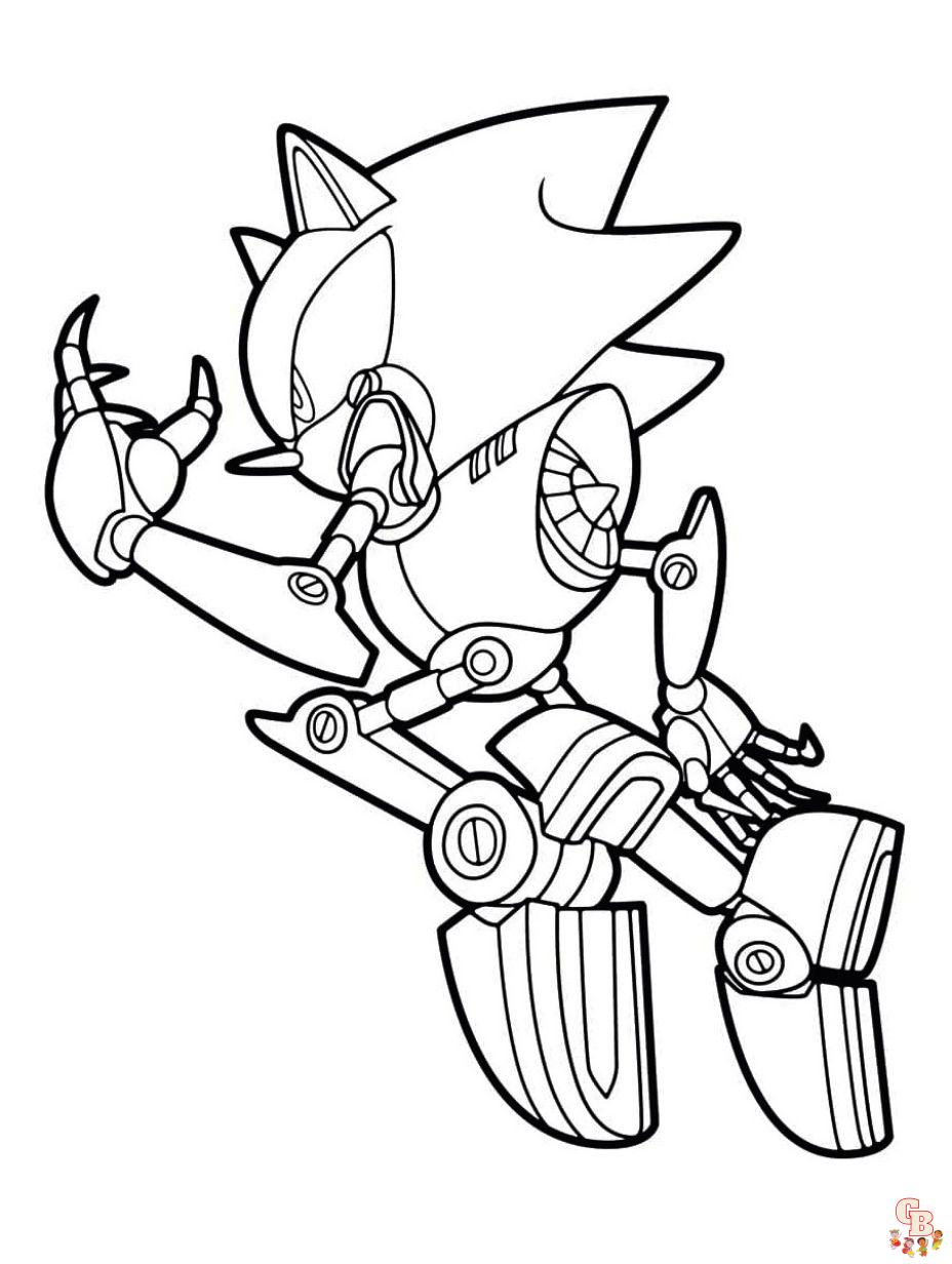 Sonic the hedgehog coloring pages free