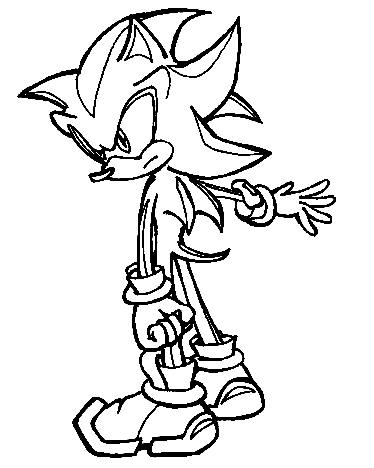 Shadow sonic coloring pages