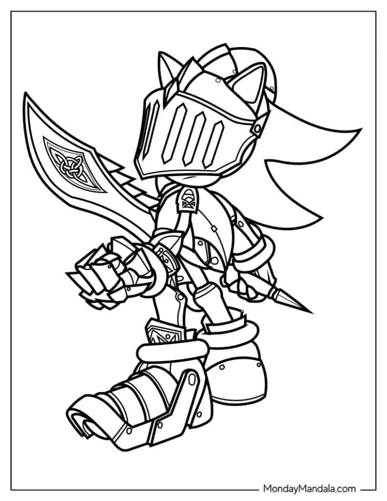 Sonic coloring pages free pdf printables