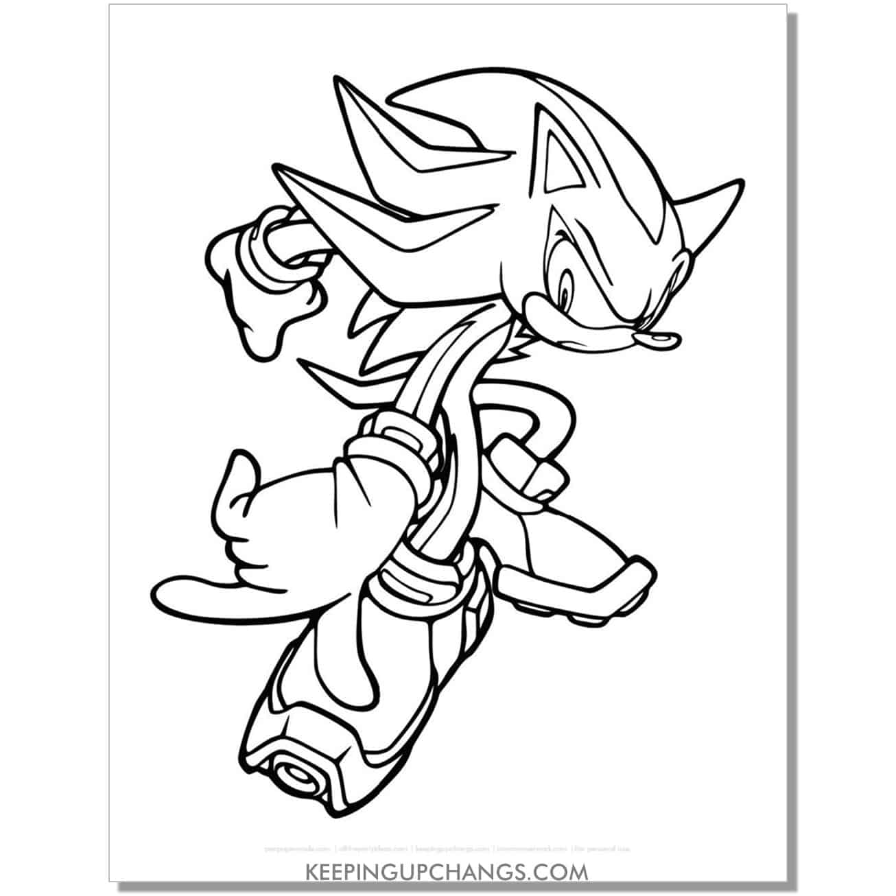 Free sonic the hedgehog coloring pages popular printables