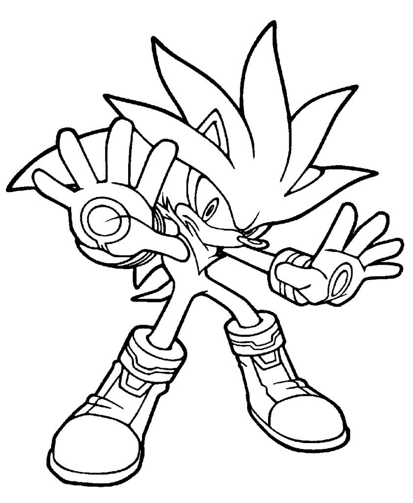 Shadow sonic coloring pages