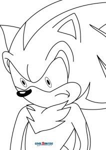 Free printable shadow the hedgehog coloring pages for kids