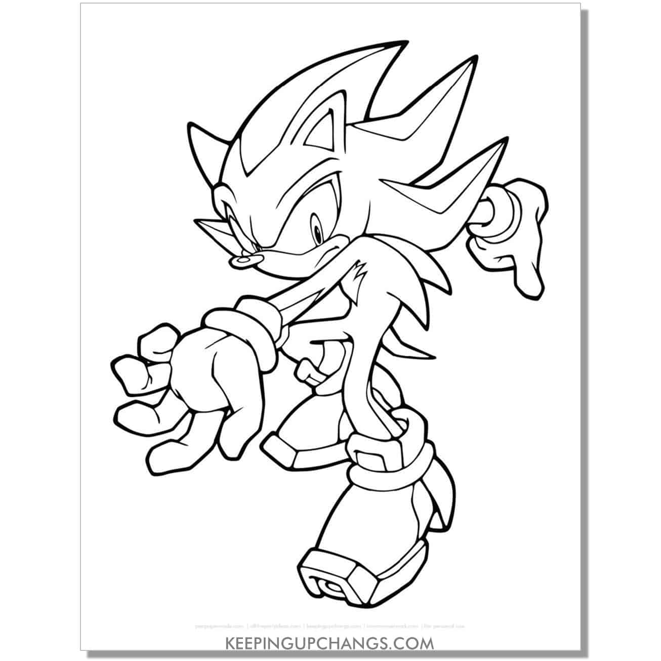 Free sonic the hedgehog coloring pages popular printables