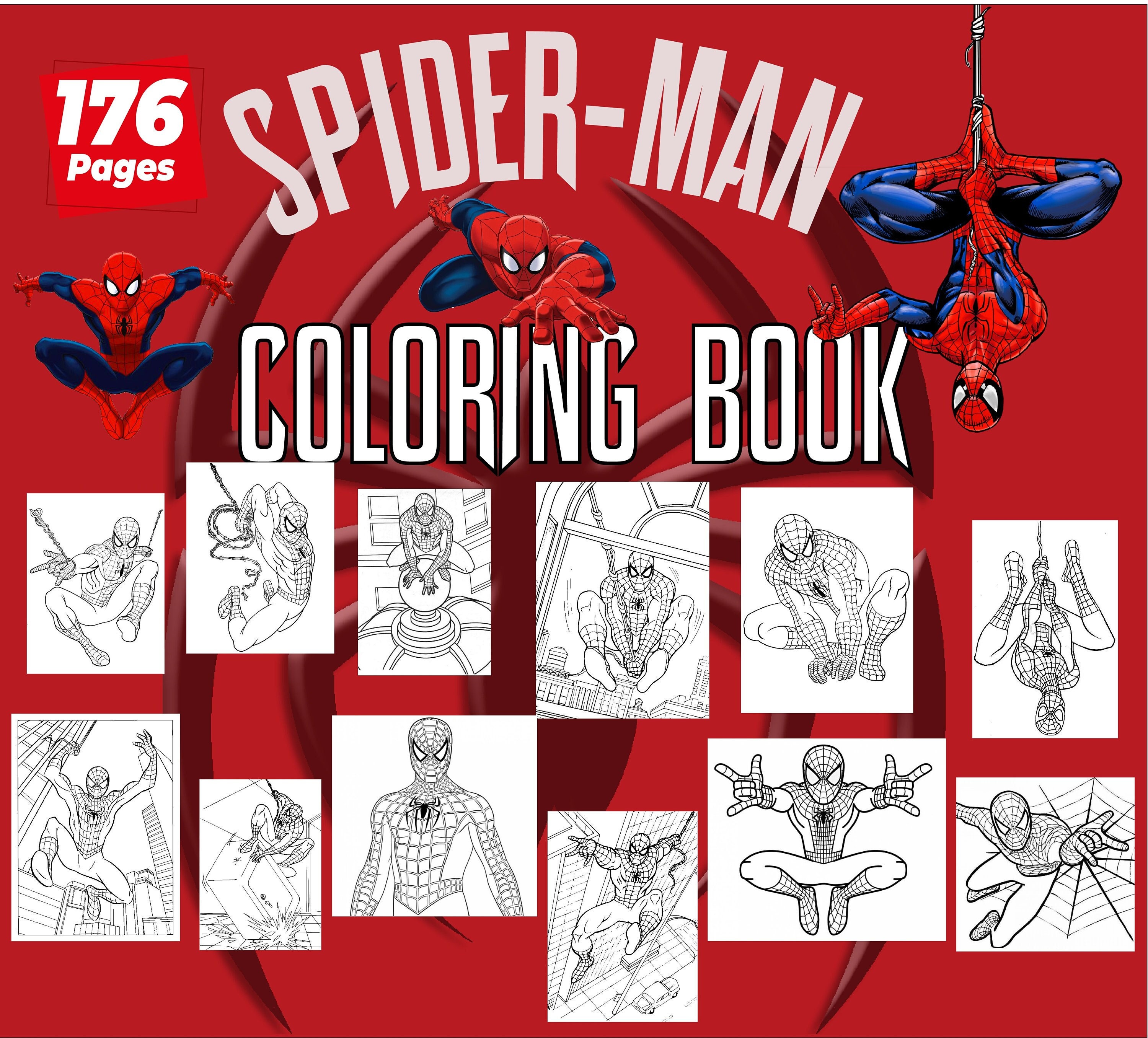 Spider man coloring book