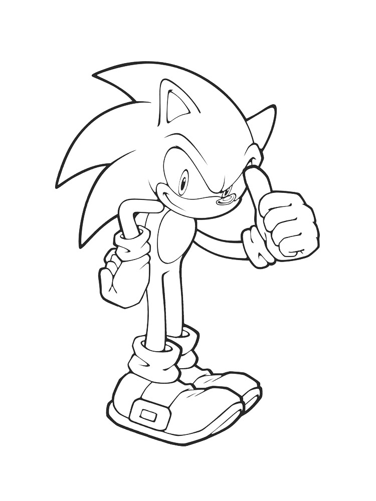 Super sonic the hedgehog coloring pages free