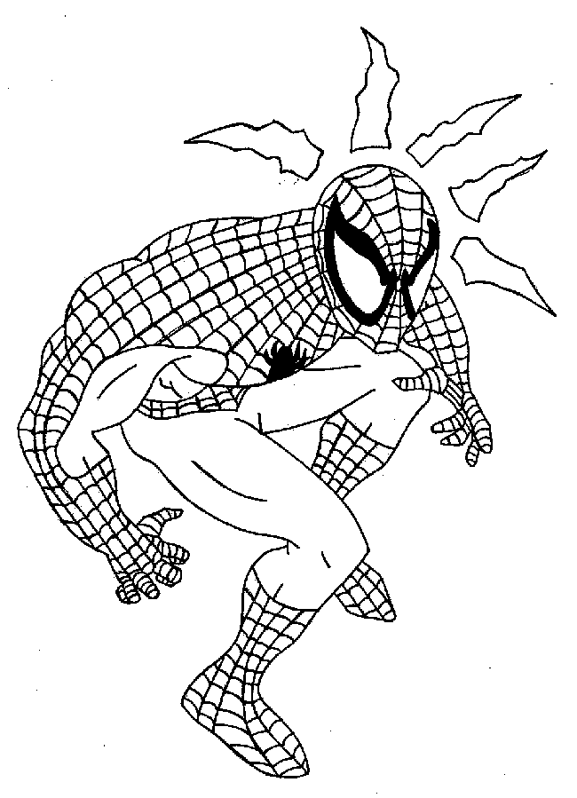 Spiderman coloring pages