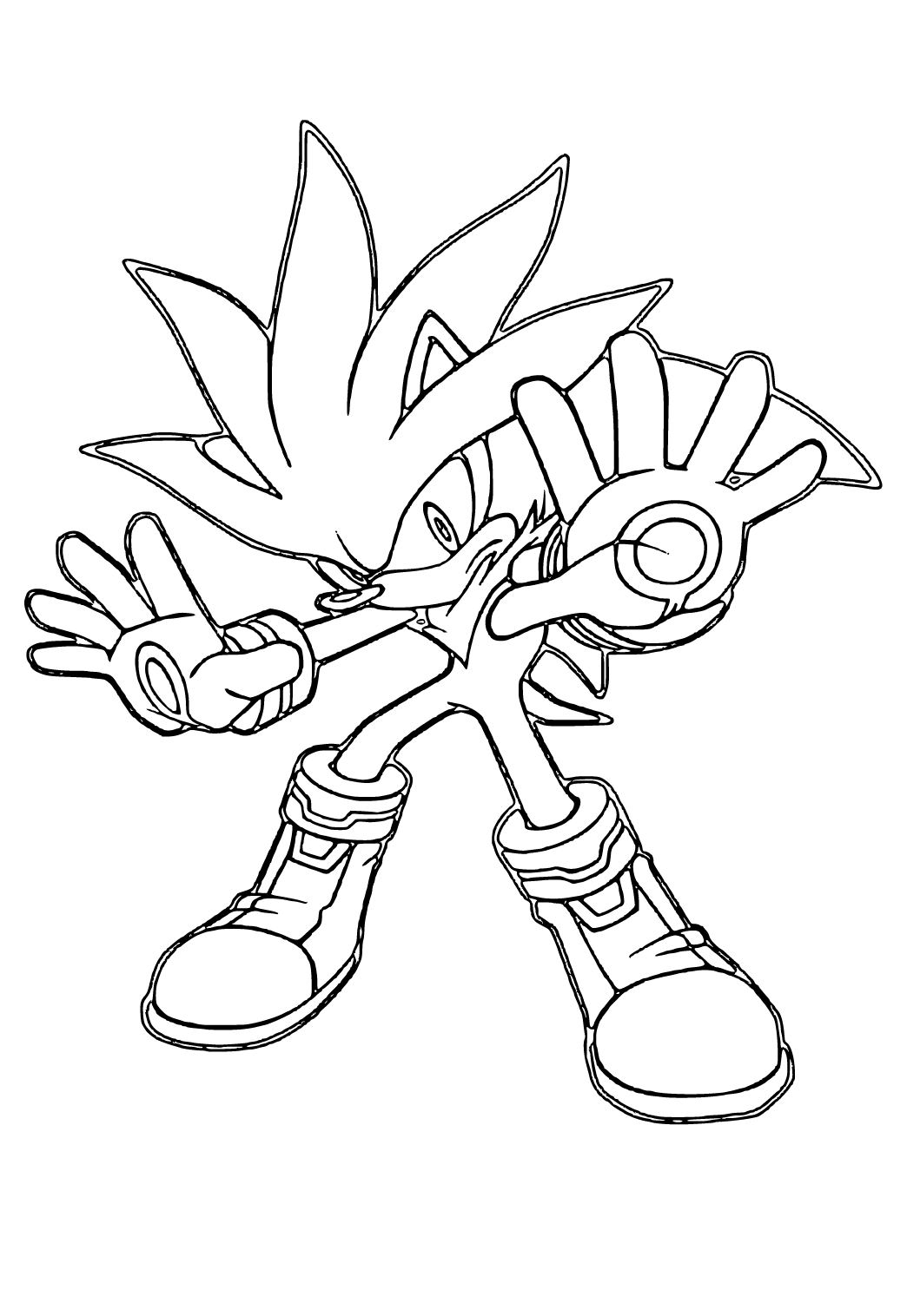 Free printable sonic stop coloring page for adults and kids