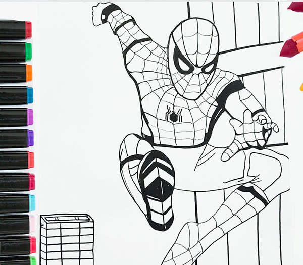 Spiderman coloring pages