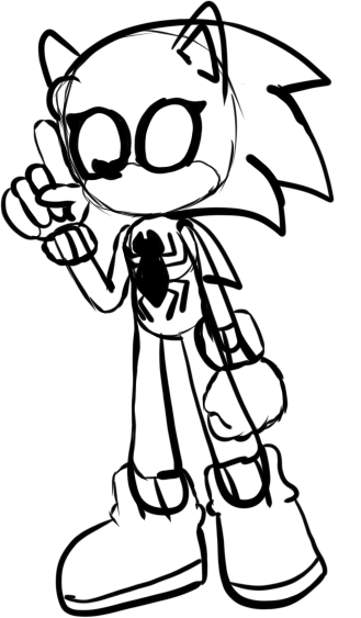 Johnwaffle on x wanted to draw that one au from the archie ics where sonic is just spider