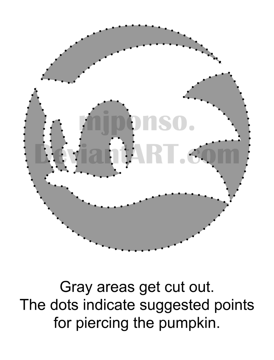 Sonic team pumpkin stencil by mjponso on