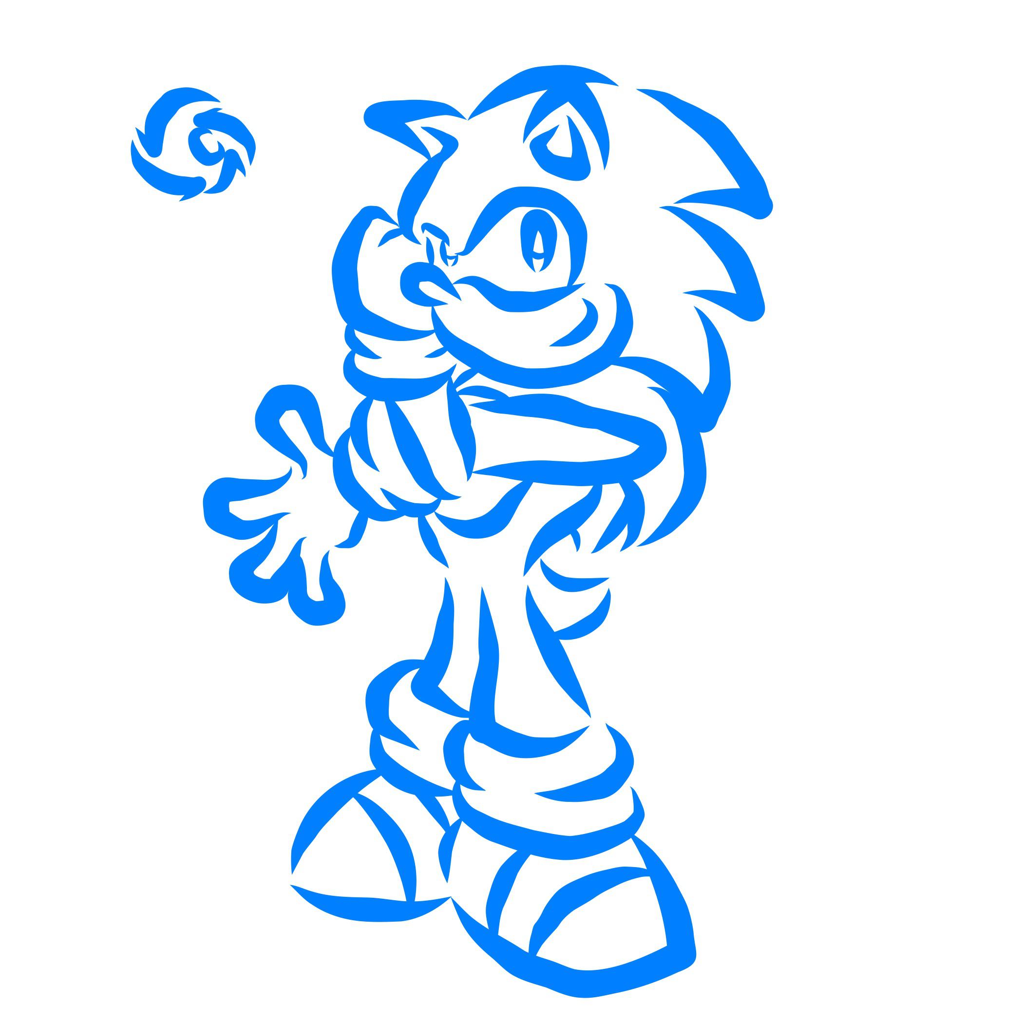 Sonic doodle rsonicthehedgehog