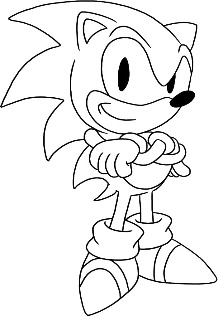 Classic sonic coloring pages