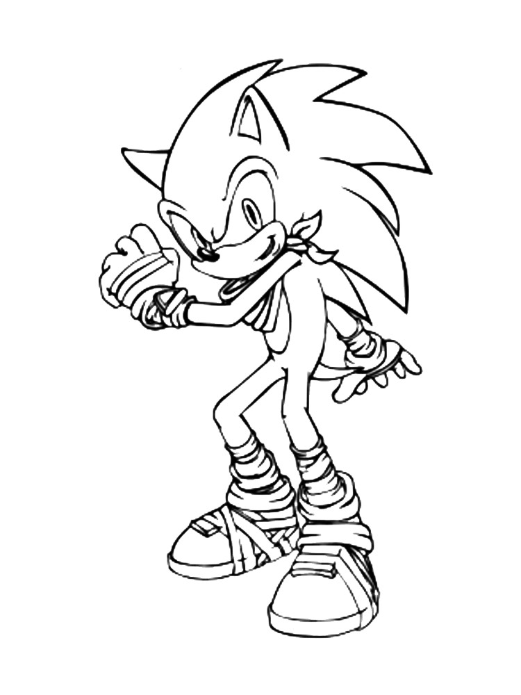 Super sonic the hedgehog coloring pages free