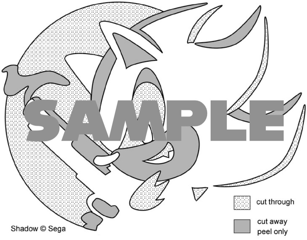 Halloween shadow the hedgehog pumpkin stencil