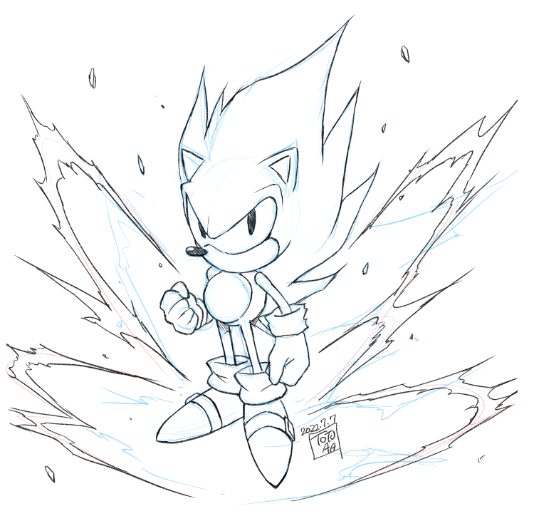Jpgear on x the super sonic illustration is really fantastic heres mine its not finished yet but super sonic is so cool httpstcogvzyqqeiq x