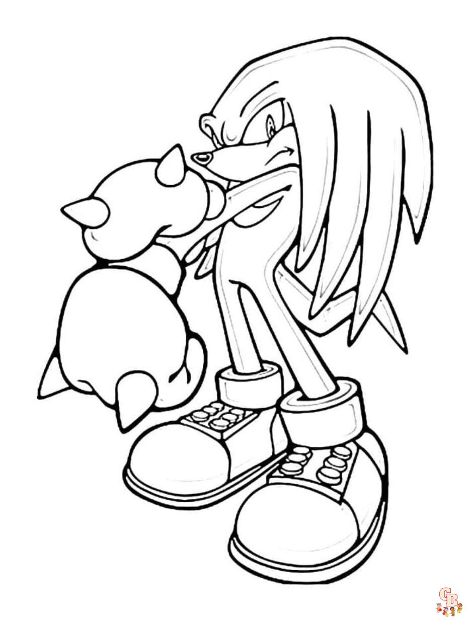 Sonic the hedgehog coloring pages free