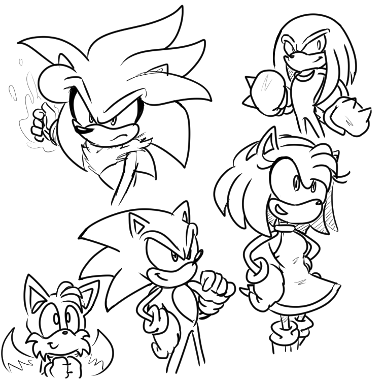 Silentvelocity on x recently got clip studio paint havent really used it at all because im not used to it at allbut what better way to practice then drawing my favorite sonic