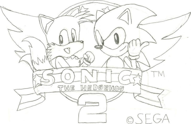 Sonic the hedgehog title screen by artisticbulbmin on