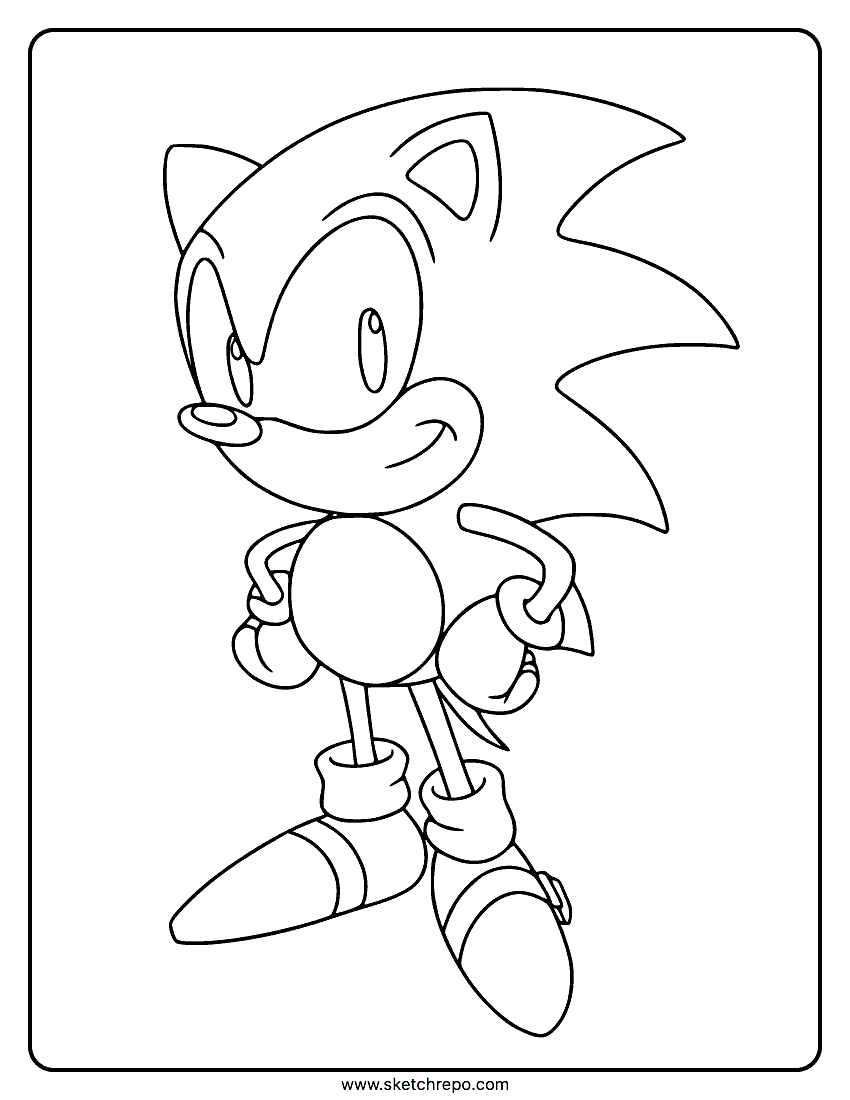 Sonic coloring pages â sketch repo