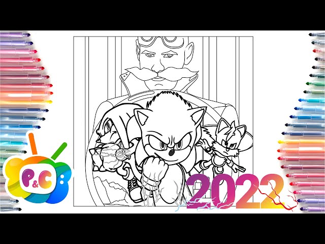 Sonic the hedgehog coloring pagessonic in the ovie poster coloring elektronoia