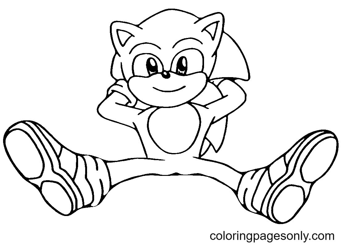 Sonic the hedgehog coloring pages