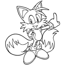 Sonic the hedgehog coloring pages