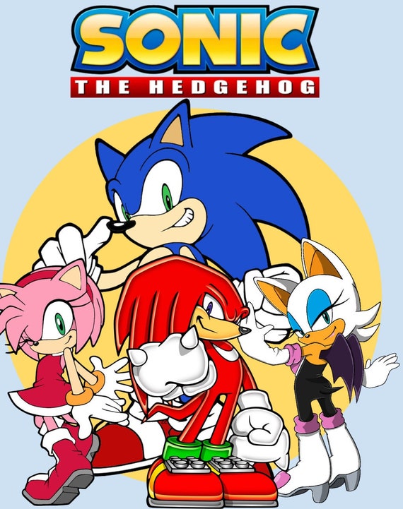 Sonic the hedgehog coloring book digital instant download pages