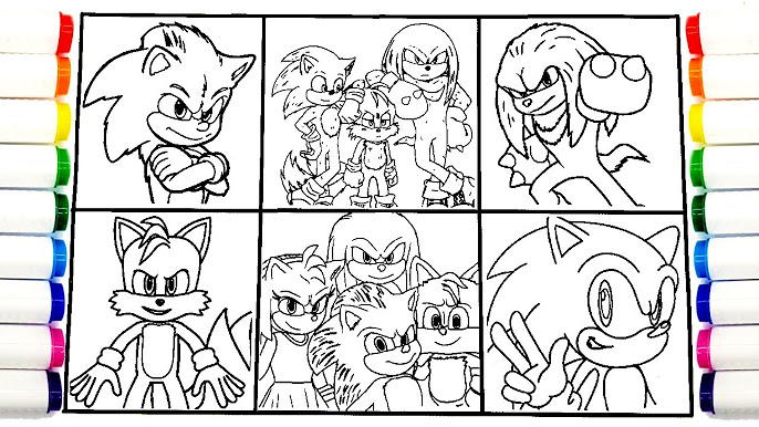 Sonic tea coloring pages sonic the hedgehog how to coloring