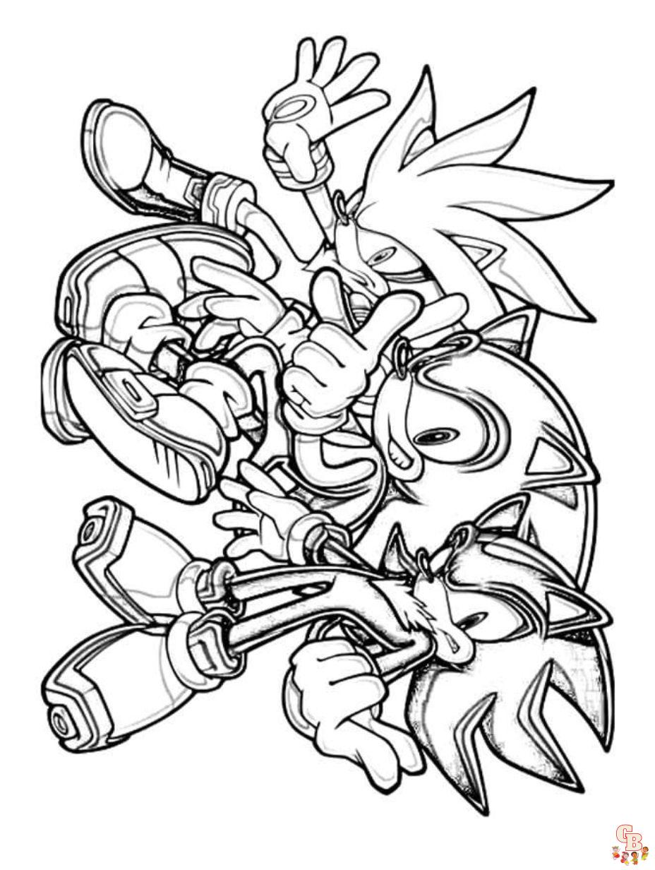 Sonic the hedgehog coloring pages free